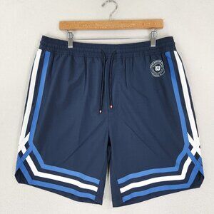 Wilson Shorts Men Extra Large Blue Harmon Basketball Athletic Pull On Casual NEW